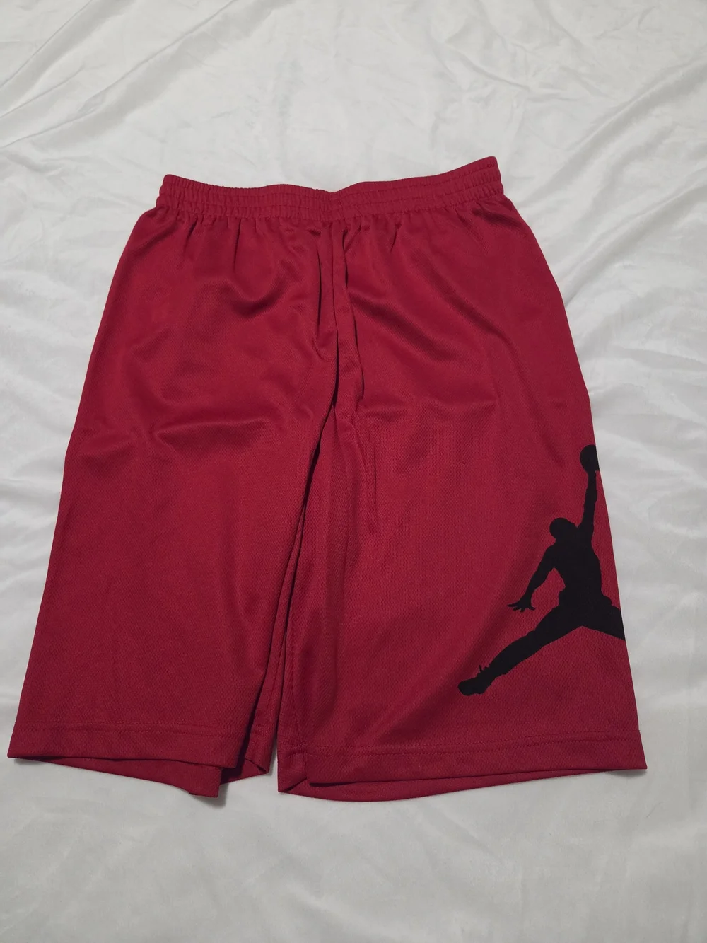 Jordan Red Kids Basketball Shorts with Black Jumpman